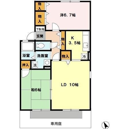 ラフェスタの物件間取画像